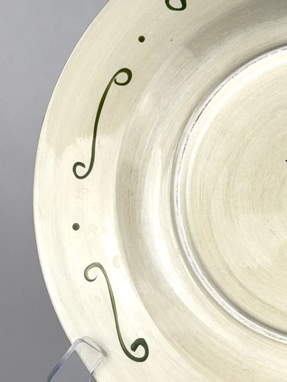 Pier 1 Vallarta Hand Painted Earthenware Serving Platter, 13 Inch Round Plate